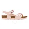 Birkenstock Kids Graceful Light Rose Rio Birko-flor Sandals In Pink