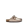 Birkenstock Kids Graceful Taupe Kay Clogs In Brown