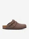Birkenstock Kids Kay Classic Clogs In Brown