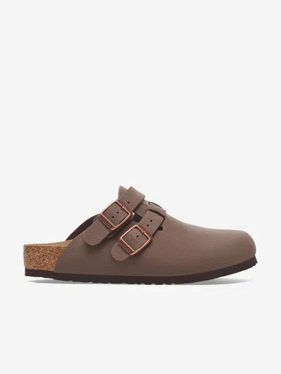 Birkenstock Kids Kay Classic Clogs In Brown