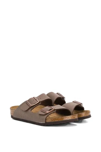 Birkenstock Kids Arizona Birko-flor Nubuck In Brown
