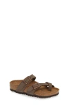 Birkenstock Kids' Mayari Birko-flor Slide Sandal In Brown