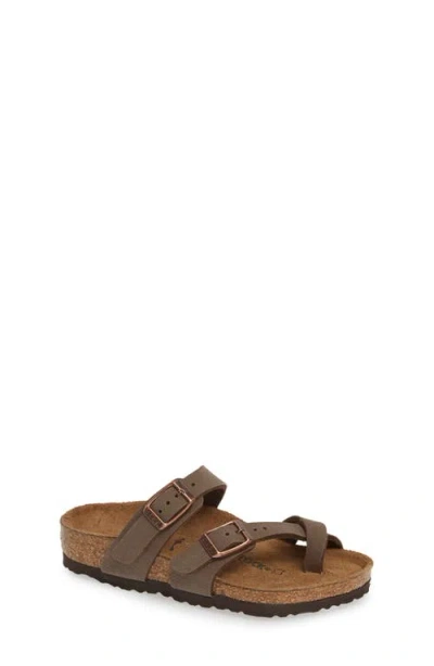 Birkenstock Kids' Mayari Birko-flor Slide Sandal In Brown