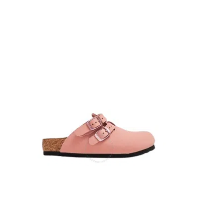 Birkenstock Kids Pink Clay Kay Birko-flor Birkibuc Clogs