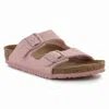 Birkenstock Kids Soft Pink Arizona Vegan Sandals In Pink