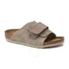 Birkenstock Kids Taupe Kyoto Slippers In Brown