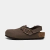 Birkenstock Little Kids Tokio Birkibuc Clogs From Finish Line In Mocha