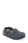 Birkenstock Round Head Muller Shoes In Navy