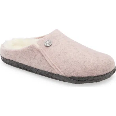 Birkenstock Kids' Zermatt Genuine Shearling Lined Slipper In Transparent