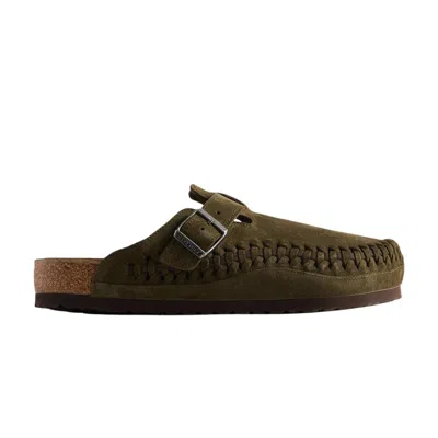 Pre-owned Birkenstock Kith X  Boston Braided 'thyme' | Brown | Men's Size 10