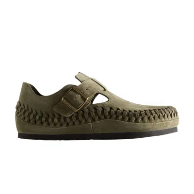 Pre-owned Birkenstock Kith X London Braided 'olive Night' | Green | Men's Size 44