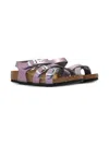 Birkenstock Round Toe Sandals In Purple