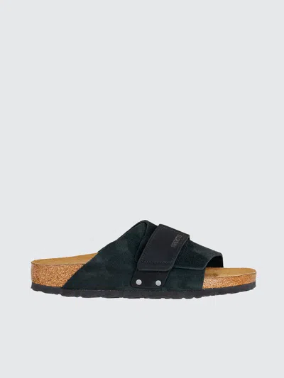 Birkenstock Kyoto Black Suede Leather Nubuck Sandal