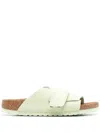 Birkenstock Kyoto Slippers In Faded Lime