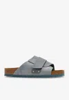 Birkenstock Kyoto Suede Slippers In Gray