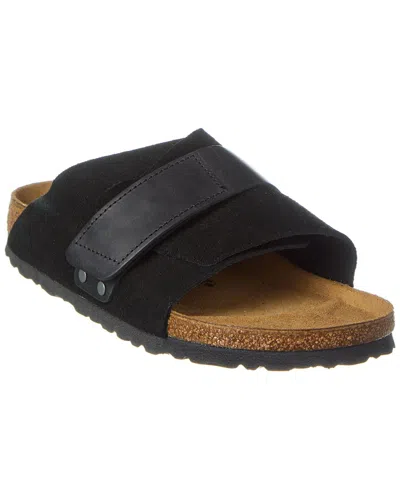 Birkenstock Kyoto Narrow Fit Suede Sandal In Black