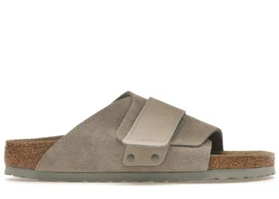 Pre-owned Birkenstock Kyoto Nubuck Suede Sneakers In Stone Coin