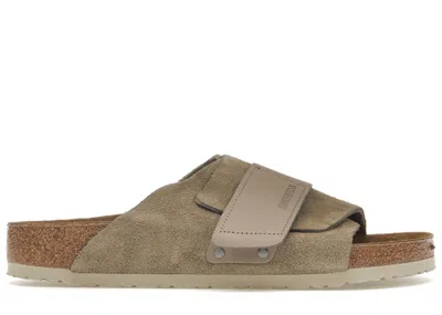 Pre-owned Birkenstock Kyoto Nubuck Suede Sneakers In Taupe In Brown