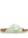 Birkenstock Kyoto Slide Sandal In 绿色