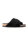 Birkenstock Men's Uji Nubuck Suede Leather Sandals From Finish Line In Black