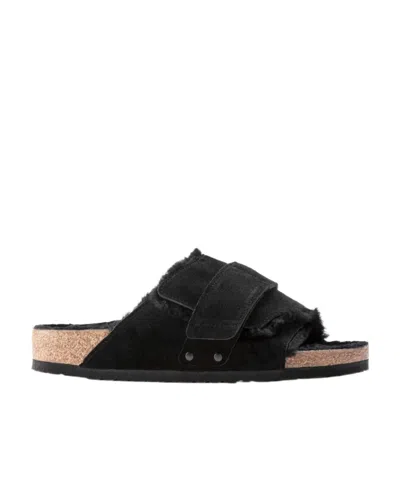 Birkenstock Men's Uji Nubuck Suede Leather Sandals From Finish Line In Black
