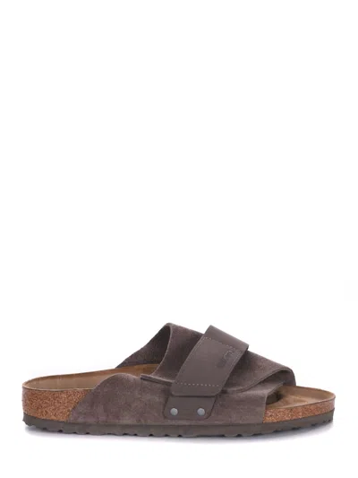 Birkenstock Kyoto Slippers In Tortora Scuro
