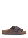 Birkenstock Kyoto Slippers In Tortora Scuro
