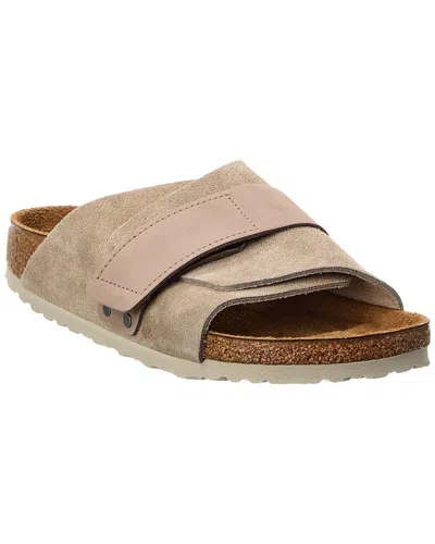 Birkenstock Kyoto Suede & Leather Sandal In Neutral
