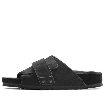 Birkenstock Kyoto Suede Leather Sandals 'black'