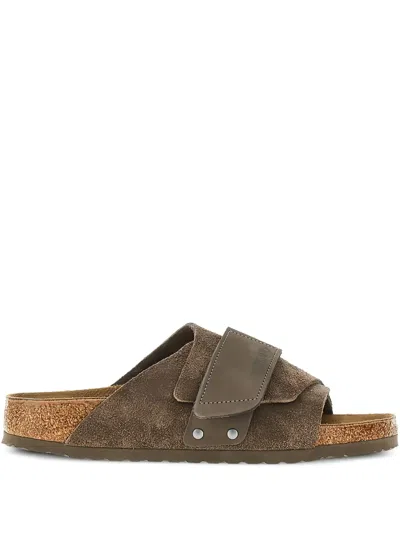 Birkenstock Kyoto Pantoletten Aus Wildleder In Brown