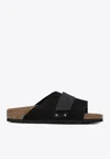 Birkenstock Unisex Oita Modern Sandal In Black Suede In Black