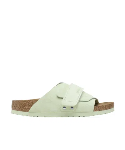 Birkenstock Kyoto Slippers In Faded Lime