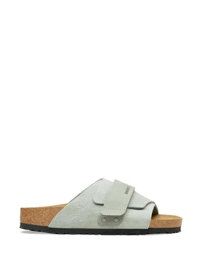 Birkenstock Kyoto Touch-strap Suede Sandals In Animal Print