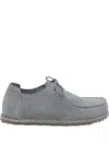 Birkenstock Lace-up Leather Boots In Gray