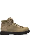 Birkenstock Lace-up Padded Collar Boots In Neutral