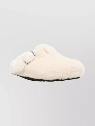 Birkenstock Lace-up Shoes With Buckle And Open Back In White