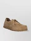 Birkenstock Lace-up Suede Loafers Rubber Sole