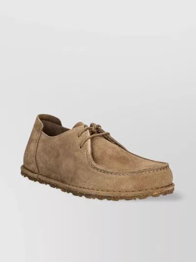 Birkenstock Lace-up Suede Loafers Rubber Sole
