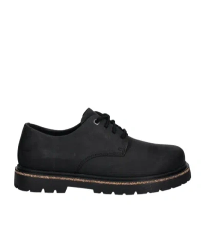 Birkenstock Laced Flat Shoes In Black