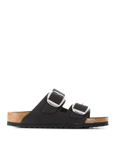 Birkenstock Leather Arizona Sandals In Black