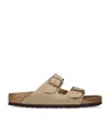 Birkenstock Leather Arizona Sandals In Brown