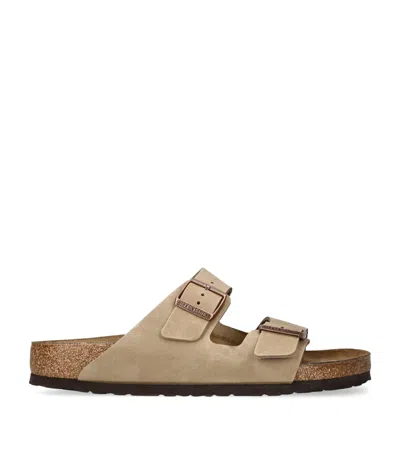 Birkenstock Leather Arizona Sandals In Neutrals