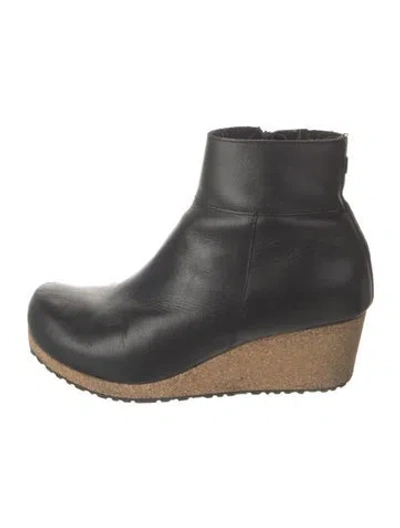 Pre-owned Birkenstock Leather Boots In Black