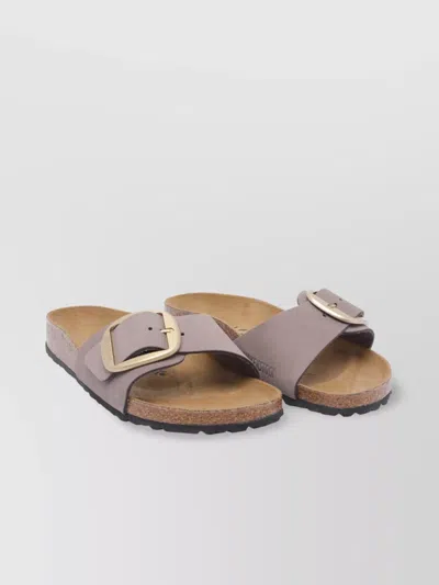 Birkenstock Leather Buckle Detail Open Toe Sandals