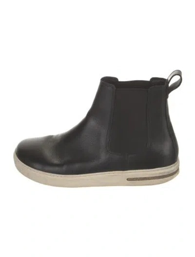 Pre-owned Birkenstock Leather Chelsea Boots In Black