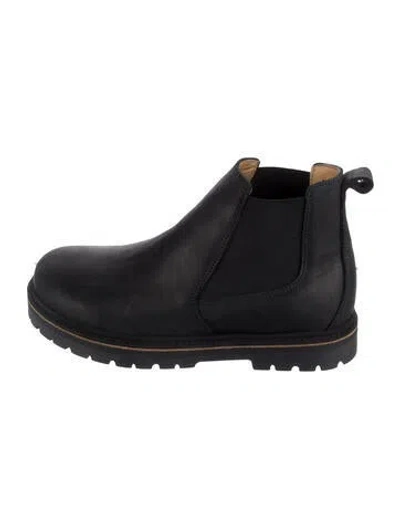 Pre-owned Birkenstock Leather Chelsea Boots In Black