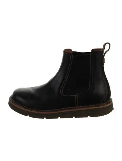 Pre-owned Birkenstock Leather Chelsea Boots In Black