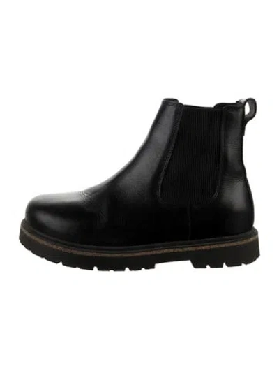 Pre-owned Birkenstock Leather Chelsea Boots In Black
