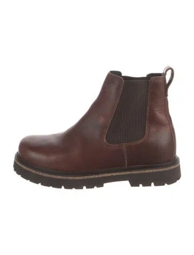 Pre-owned Birkenstock Leather Chelsea Boots In Brown