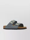 Birkenstock Slippers Arizona In Pelle Carta Da Zucchero   Donna
